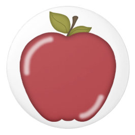 Red Apple Keramische Knop