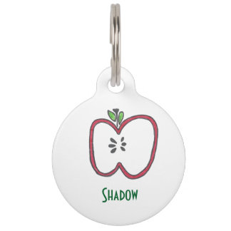 Red Apple Label Huisdierpenning