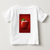 Red Apple Logo Baby Fine Jersey T-Shirt (Dos)