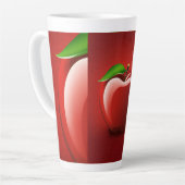 Red Apple Logo Mug | Cute Fruit Apple Icon | Minim (Angle gauche)