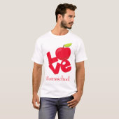 Red Apple Love Homeschool T-shirt (Voorkant volledig)