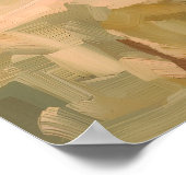 Red Apple - Painterly Style Stilleven Kunst Poster (Hoek)