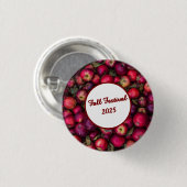 Red Apple Party Ronde Button 3,2 Cm (Voorkant /achterkant)