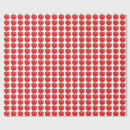 Red Apple Pattern Cadeaupapier (Vlak)