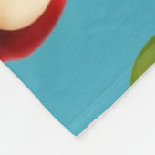Red Apple Pattern Fleece Deken (Hoek)