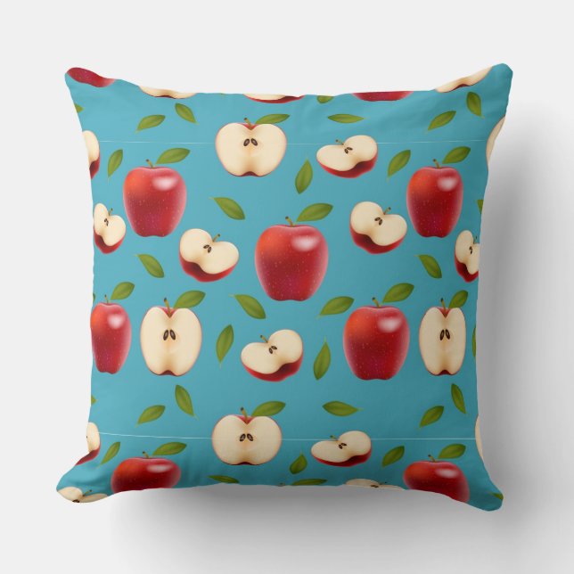 Red Apple Pattern Kussen (Voorkant)