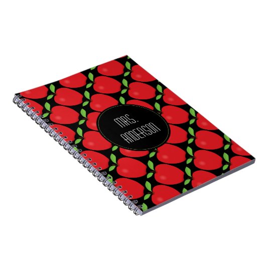 Red Apple Pattern, leraar Notitieboek (Rechterzijde)