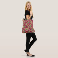 Red Apple Pattern Teacher Canvas tas