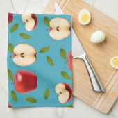 Red Apple Pattern Theedoek (Quarter Fold)