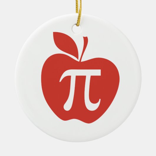 Red Apple Pie Keramisch Ornament (Voorkant)