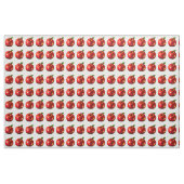 Red Apple Print Fabric Stof (Yard (91,4 cm))