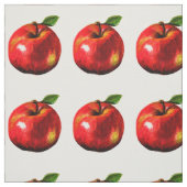 Red Apple Print Fabric Stof (Swatch)