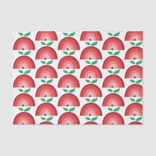 Red Apple Rainbow-patroon Tissuepapier (Voorkant)