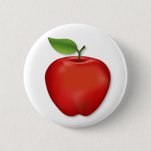 Red Apple Ronde Button 5,7 Cm
