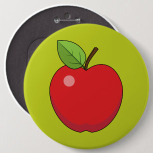Red Apple Ronde Button 6,0 Cm