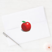 Red Apple Ronde Sticker (Envelop)