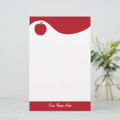 Red Apple Stationery Briefpapier (Staand voorkant)