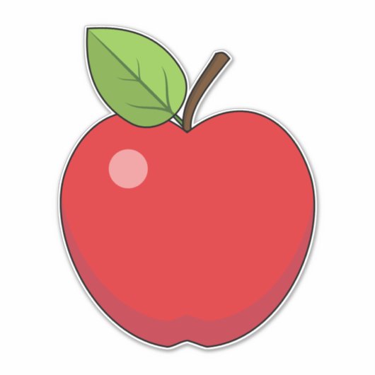 Red Apple Sticker (Voorkant)