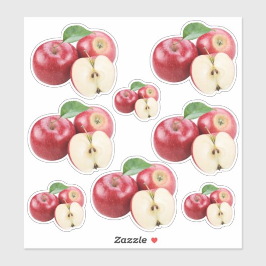 Red Apple Sticker Sheet (Vel)