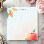 Red Apple Teacher Gepersonaliseerde naam Notitieblok