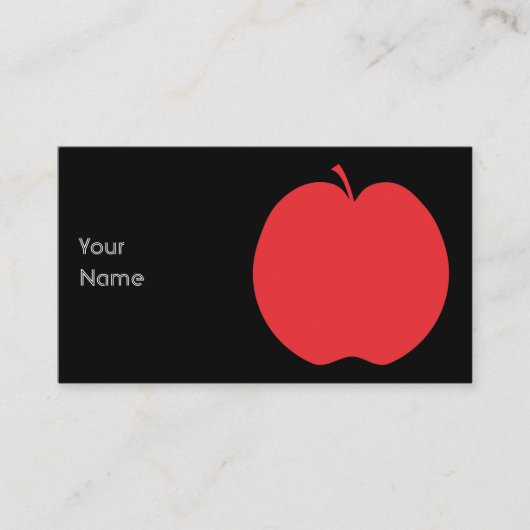 Red Apple. Visitekaartje (Voorkant)