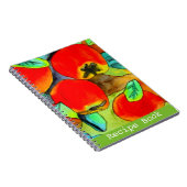 Red Apples aquarelle art original Livre de recette (Côté Droit)