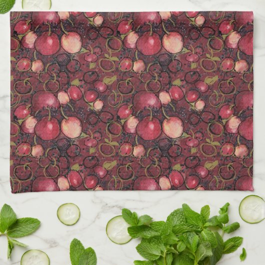 Red Apples Kitchen Towel Theedoek (Gevouwen)