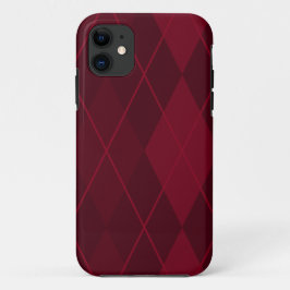Red Argyle iPhone 11 Hoesje