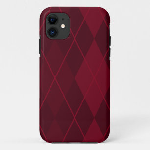 Red Argyle iPhone 11 Hoesje
