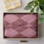 Red Argyle (Design 42 Red Series) Tissuepapier (Geschenk)