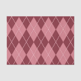 Red Argyle (Design 42 Red Series) Tissuepapier