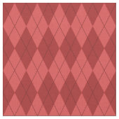 Red Argyle Pattern Fabric Stof (Close Up)