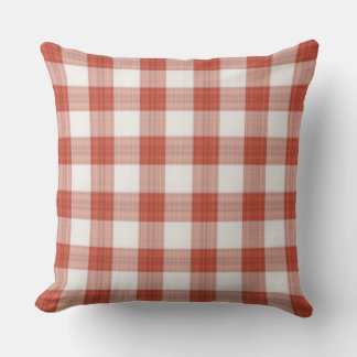 Red Argyle Pillow Kussen