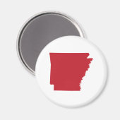 Red Arkansas Magneet (Voorkant / Achterkant)
