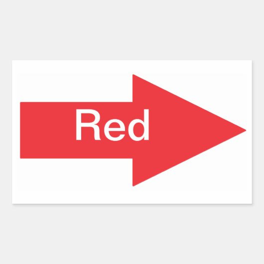 Red Arrow Sticker (Voorkant)