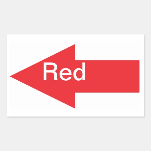 Red Arrow Sticker (Voorkant)
