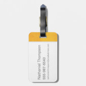 Red Art Deco ACCIO™ Spell Grafisch Bagagelabel (Achterkant verticaal)