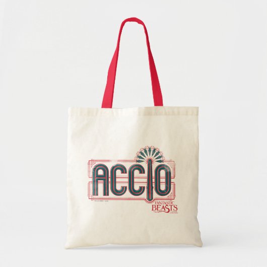 Red Art Deco ACCIO™ Spell Grafisch Tote Bag (Voorkant)
