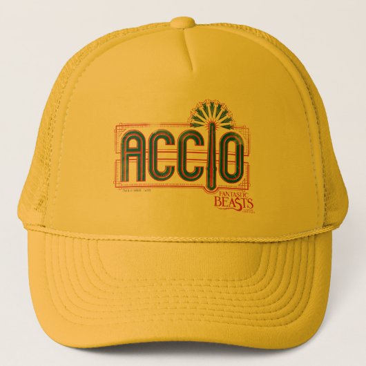 Red Art Deco ACCIO™ Spell Grafisch Trucker Pet (Voorkant)
