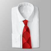 Red Art Deco Design Stropdas (Gebonden)