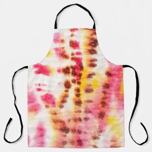 Red Artistisch smerig. Tie Dye Texture. Grijze pen Schort