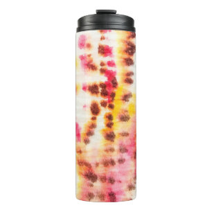 Red Artistisch smerig. Tie Dye Texture. Grijze pen Thermosbeker
