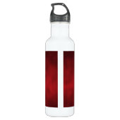 Red Artsy Gothic Ombre Waterfles (Achterkant)