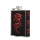 Red Asian Dragon Heupfles (Links)