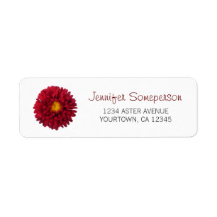 Red Aster Etiket