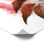 Red Astilbe Flower Art Print Poster (Hoek)