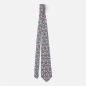 Red atoms Design Necktie Stropdas (Achterkant)