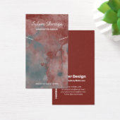 Red Auburn Waterverf Ketting - Display Kaart (Bureau)