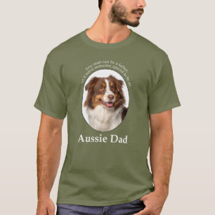 Red Australian Shepherd Dad T-shirt