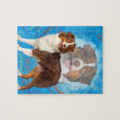 Red Australian Shepherd dogs - Aussie Legpuzzel (Horizontaal)